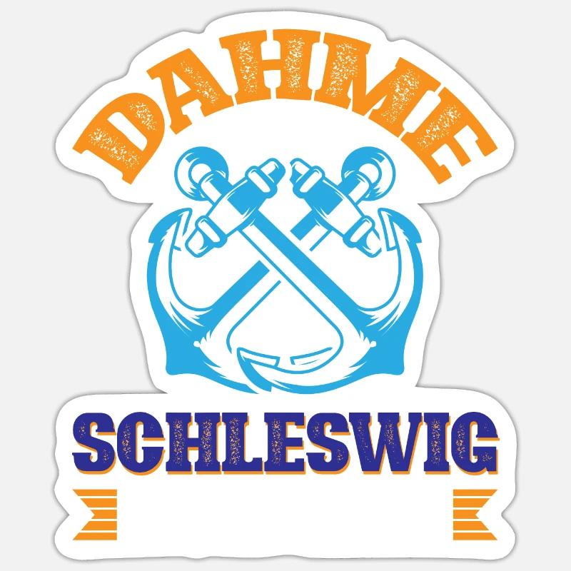 Dahme Schleswig-holstein - Sticker size S (10 x 10 cm) - white matte