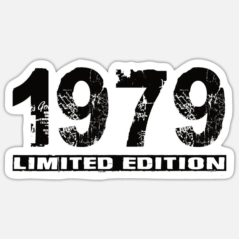 Édition limitée 1979 - Sticker taille S (10 x 10 cm) - blanc mat