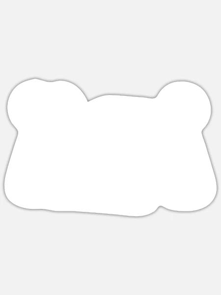 Gesellschaftsspiel Brettspiel Würfel - Sticker Größe S (10 x 10 cm) - Mattweiß