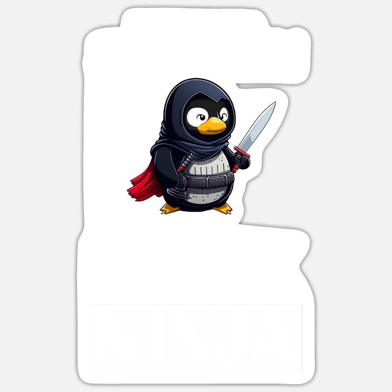 Linux Ninja I'm not a SysAdmin Tux Ninja Wizzard Sticker Größe S (10 x 10 cm)