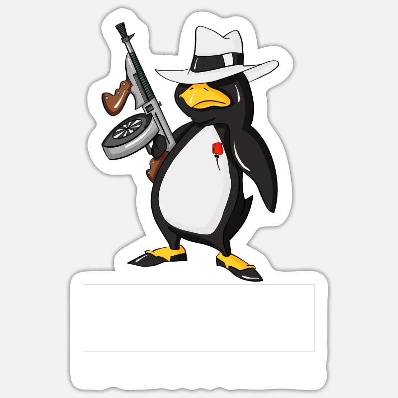 Linux is Not A Crime Linux Tux Penguin - Sticker Größe S (10 x 10 cm) - Mattweiß