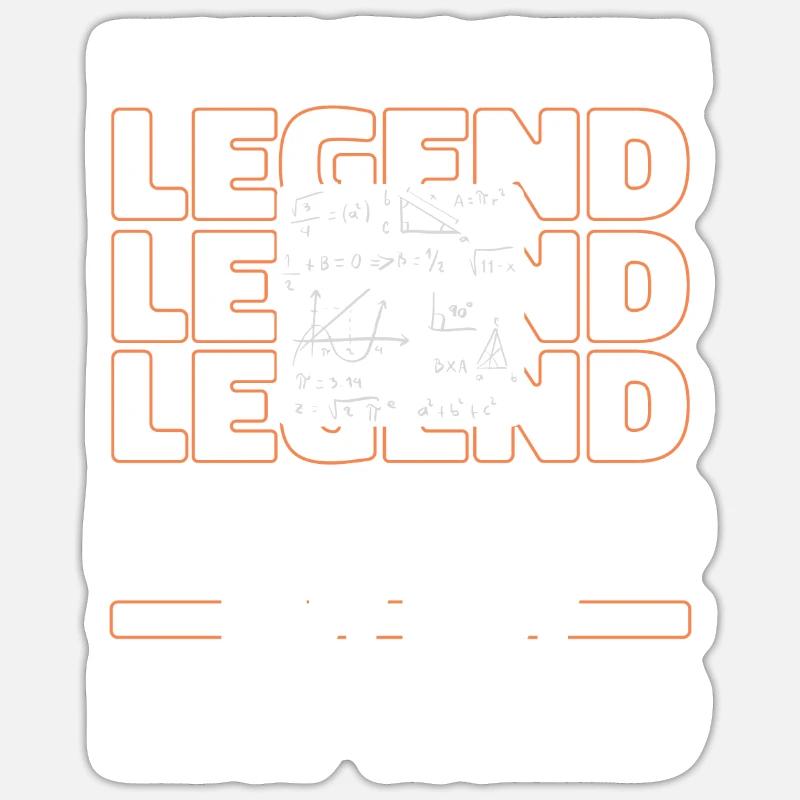 Math Mathematics Retiree Sticker size S (10 x 10 cm)