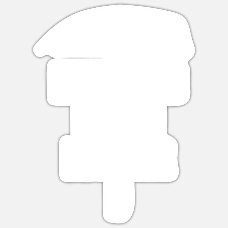 Engineer Pickaxe Mining Engineer - Sticker size S (10 x 10 cm) - white matte