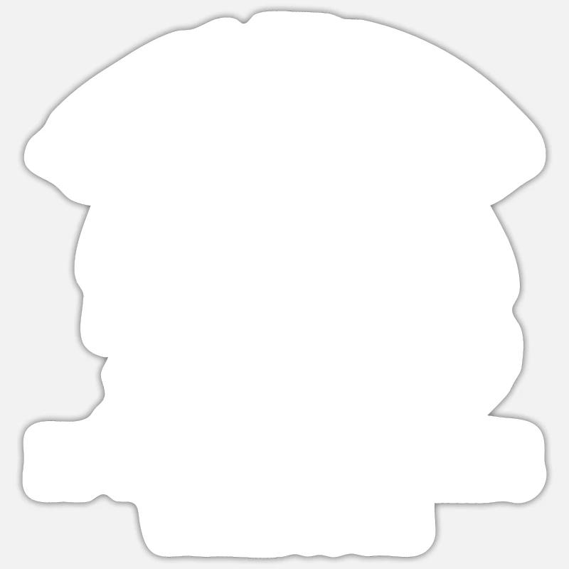 Engineer Funny Mining Engineer - Sticker size S (10 x 10 cm) - white matte