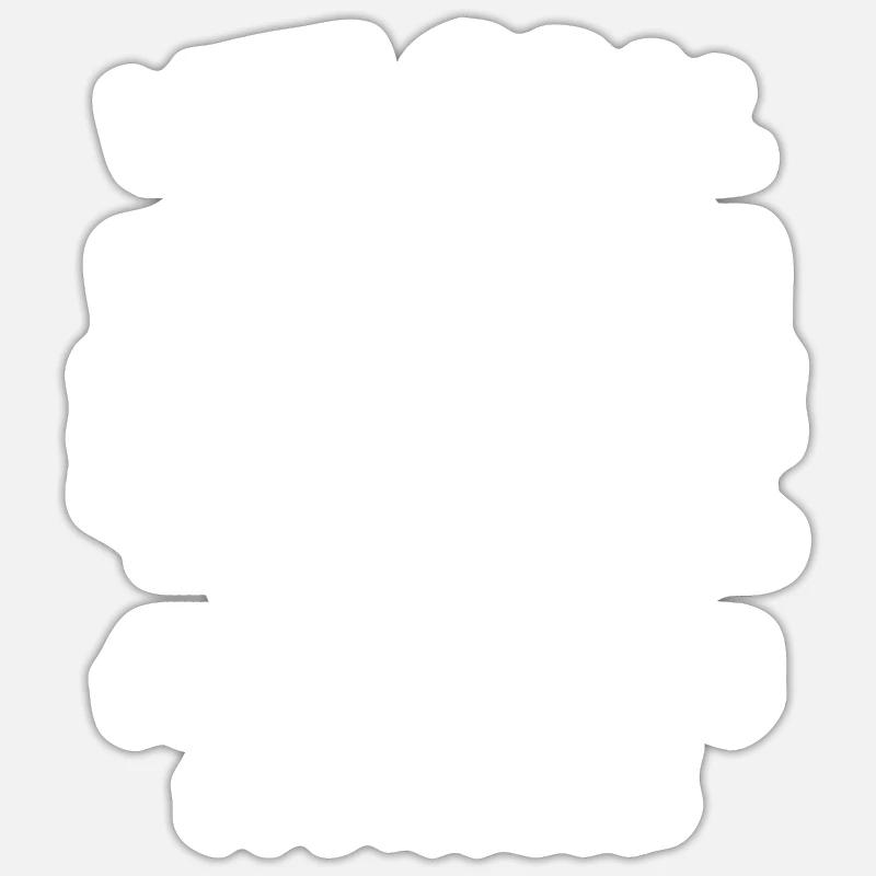 painter painter humor - Sticker size S (10 x 10 cm) - white matte
