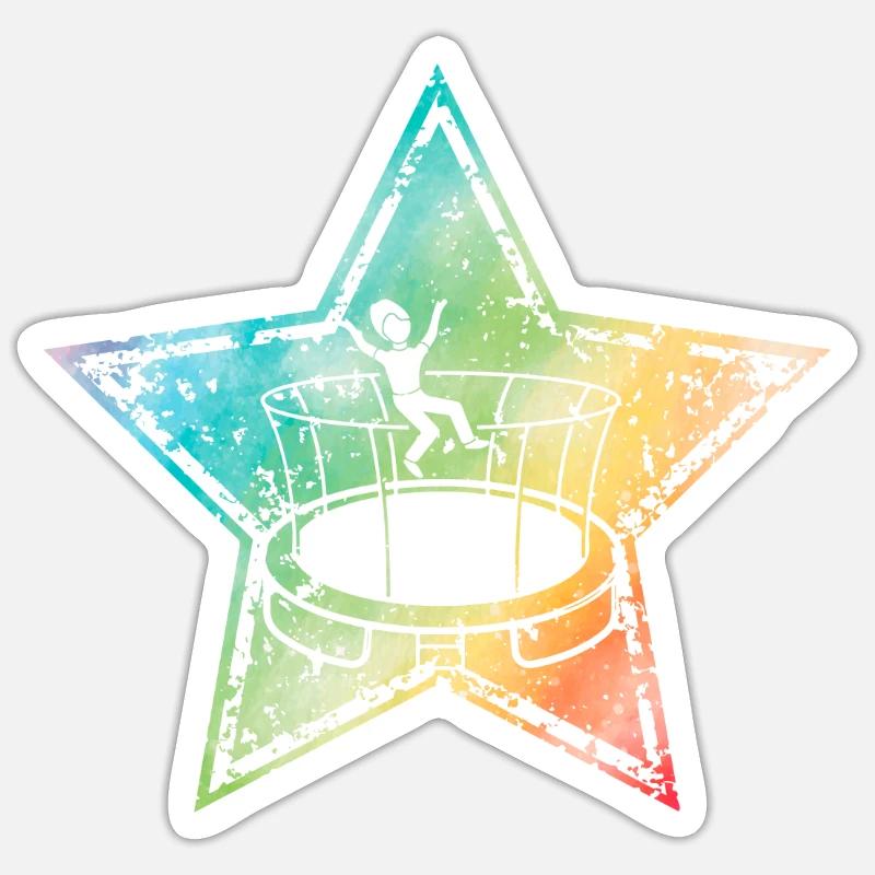 Trampoline - Sticker size S (10 x 10 cm) - white matte