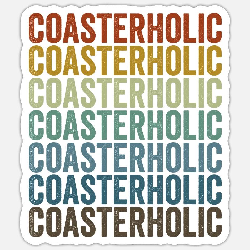 Roller coaster holic roller coaster lovers Sticker size S (10 x 10 cm)