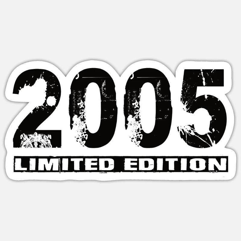 Édition limitée 2005 - Sticker taille S (10 x 10 cm) - blanc mat