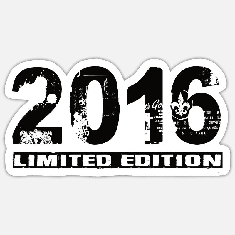 Edition Limitée 2016 - Sticker taille S (10 x 10 cm) - blanc mat