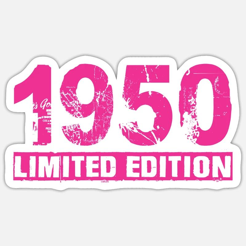 Édition limitée 1950 - Sticker taille S (10 x 10 cm) - blanc mat