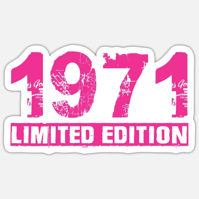 Édition limitée 1971 - Sticker taille S (10 x 10 cm) - blanc mat