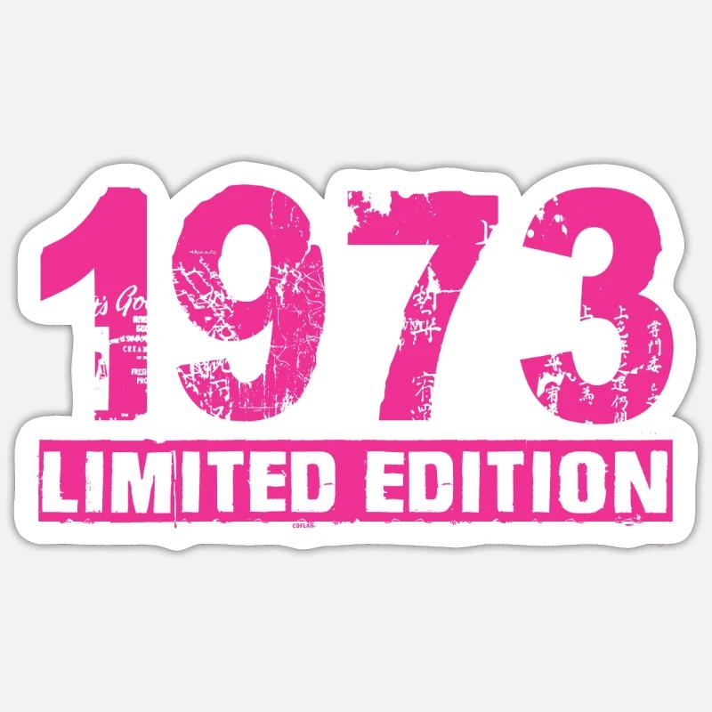 Édition limitée 1973 - Sticker taille S (10 x 10 cm) - blanc mat