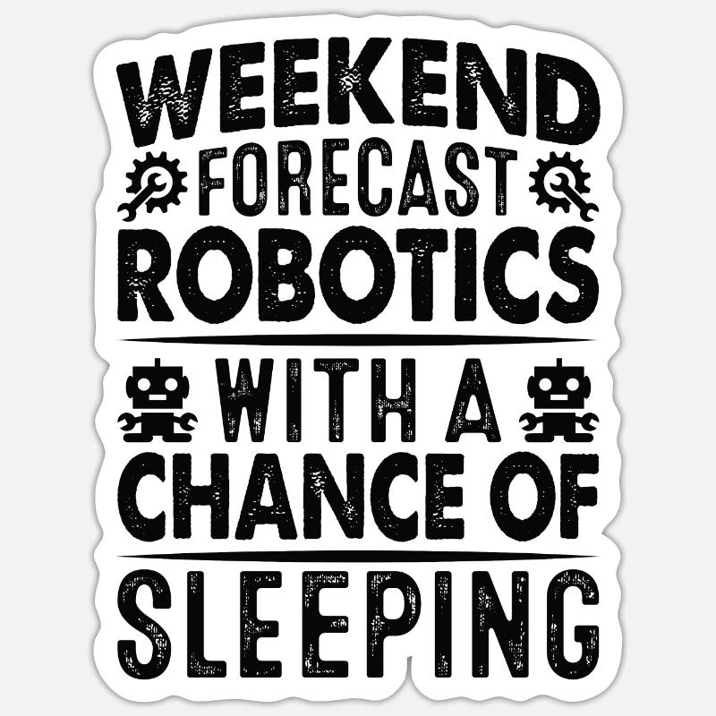 Robot Programmer Automation Technician Sticker size S (10 x 10 cm)