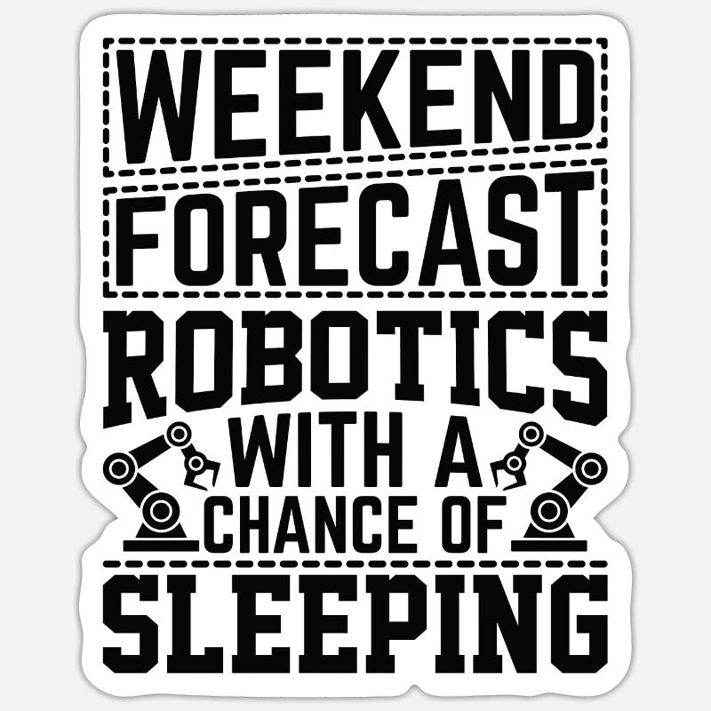 Programmeur de robots Technicien en automatisation Sticker taille S (10 x 10 cm)