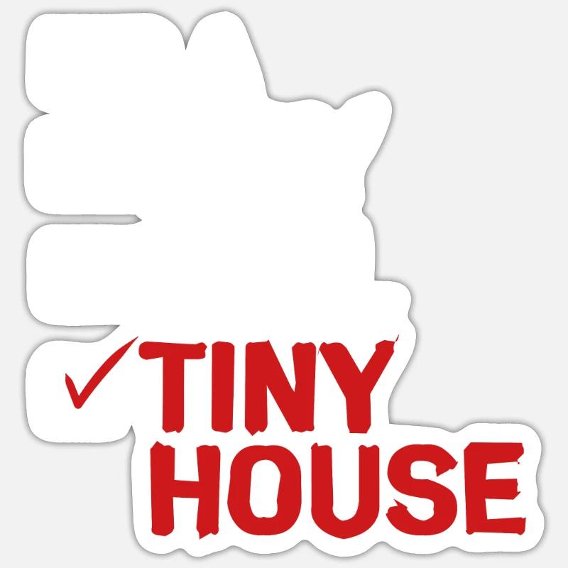 Tiny House Sticker Größe S (10 x 10 cm)