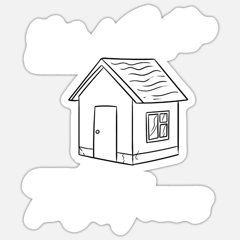 Tiny House Sticker Größe S (10 x 10 cm)
