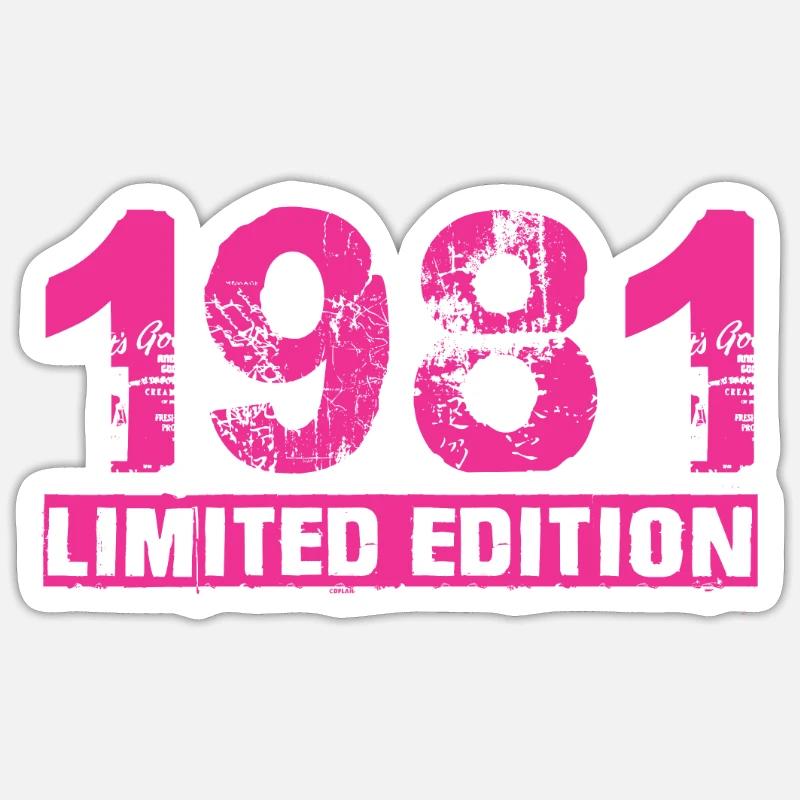 Limited Edition 1981 - Sticker size S (10 x 10 cm) - white matte