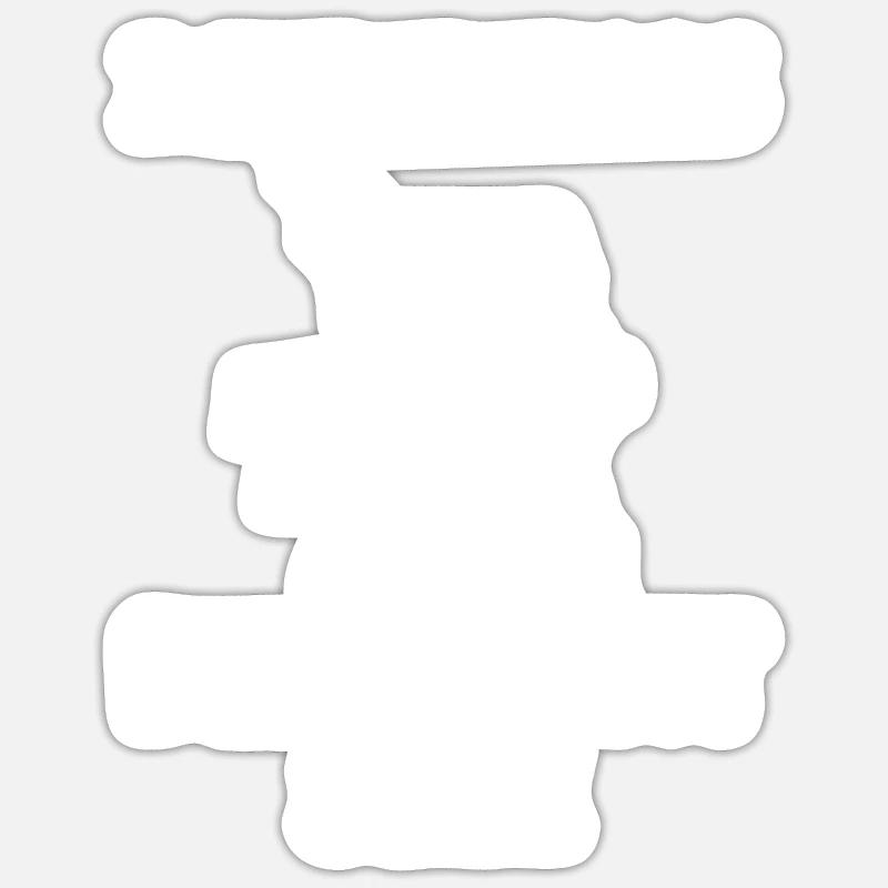 Biology Biologist Microscope - Sticker size S (10 x 10 cm) - white matte