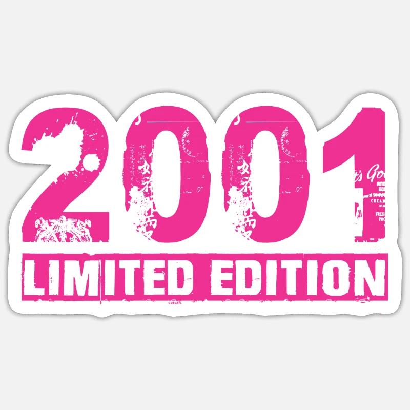 Édition limitée 2001 - Sticker taille S (10 x 10 cm) - blanc mat