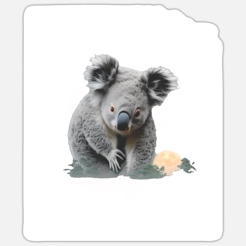 Koala - Sticker size S (10 x 10 cm) - white matte