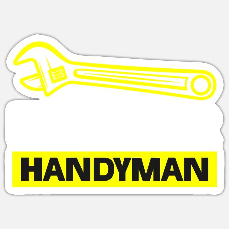 Ehemaliger Handwerker - Sticker Größe S (10 x 10 cm) - Mattweiß