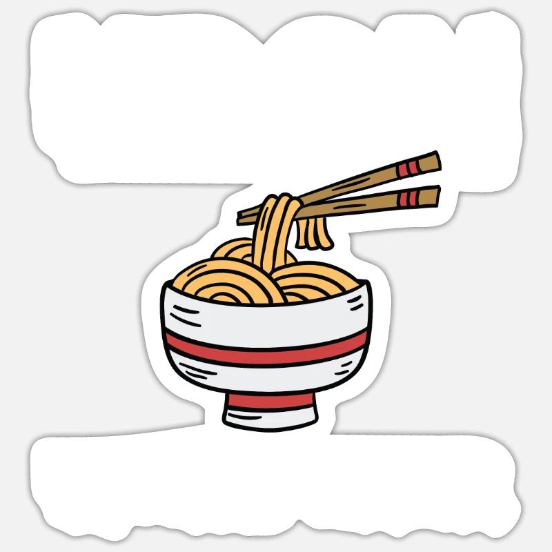 Udon Whisperer - Sticker size S (10 x 10 cm) - white matte