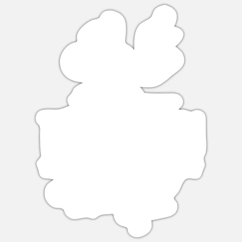 Triathlon Équipe Triathlons Triathlète Triathlète - Sticker taille S (10 x 10 cm) - blanc mat