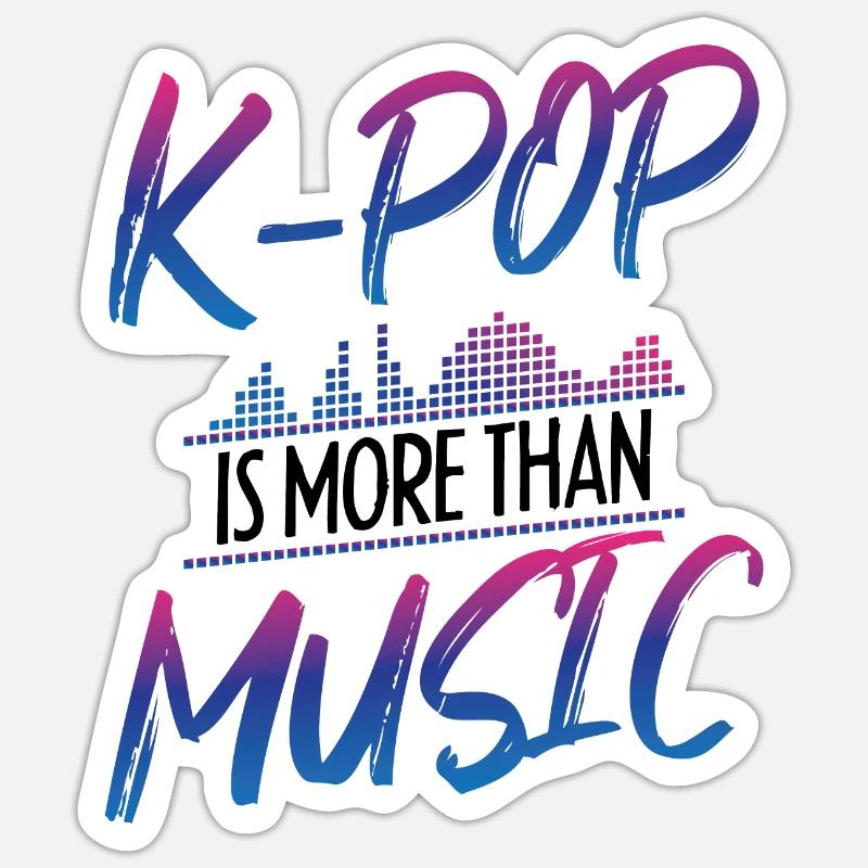 K-Pop Lover Design - Sticker Größe S (10 x 10 cm) - Mattweiß