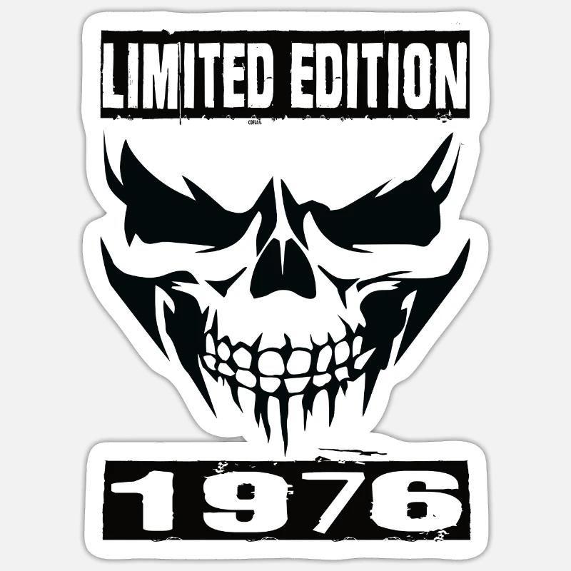 Édition limitée 1976 - Sticker taille S (10 x 10 cm) - blanc mat