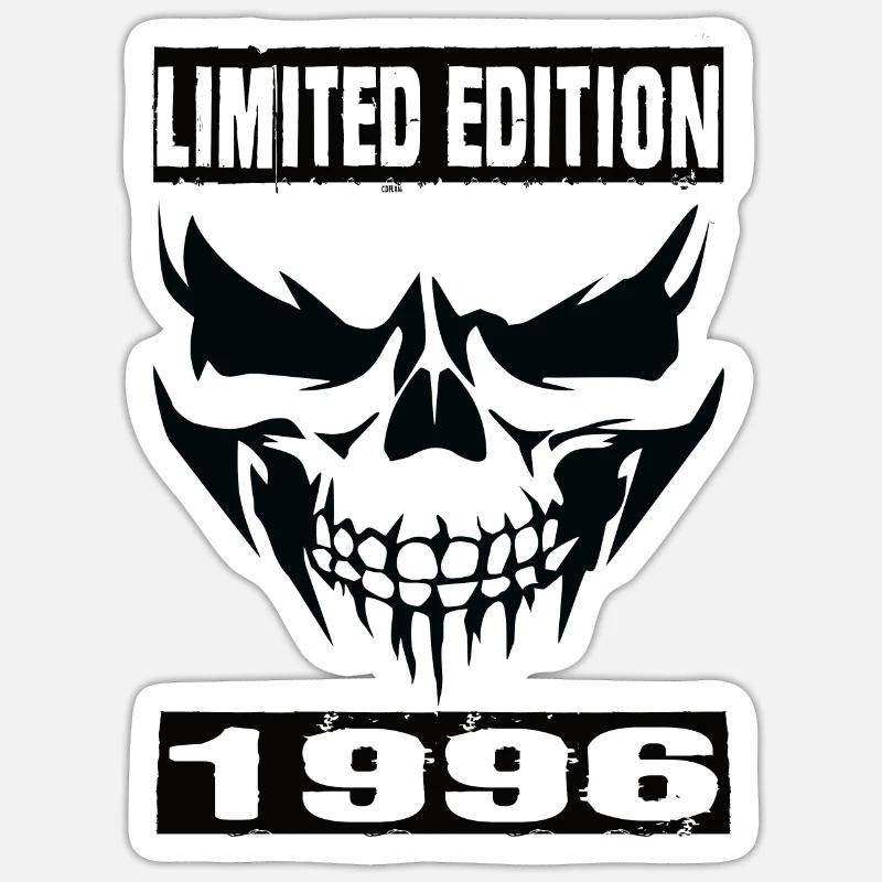 Édition limitée 1996 - Sticker taille S (10 x 10 cm) - blanc mat