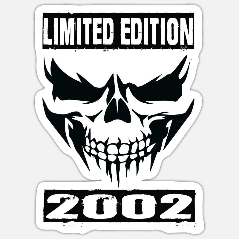 Édition limitée 2002 - Sticker taille S (10 x 10 cm) - blanc mat