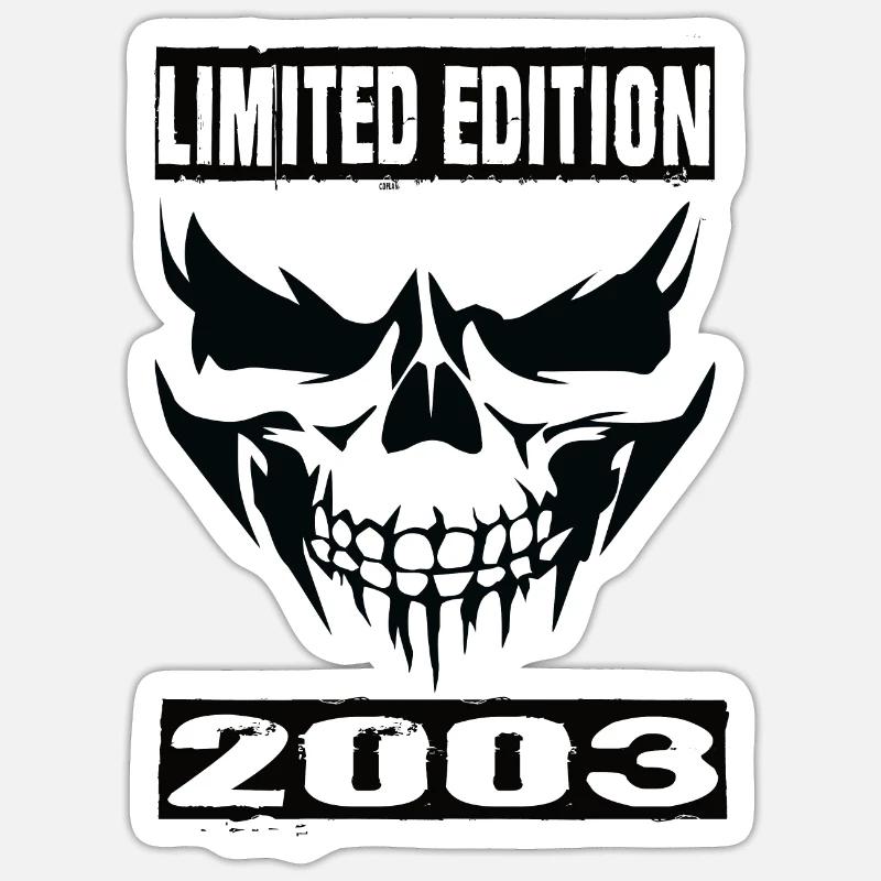 Édition limitée 2003 - Sticker taille S (10 x 10 cm) - blanc mat