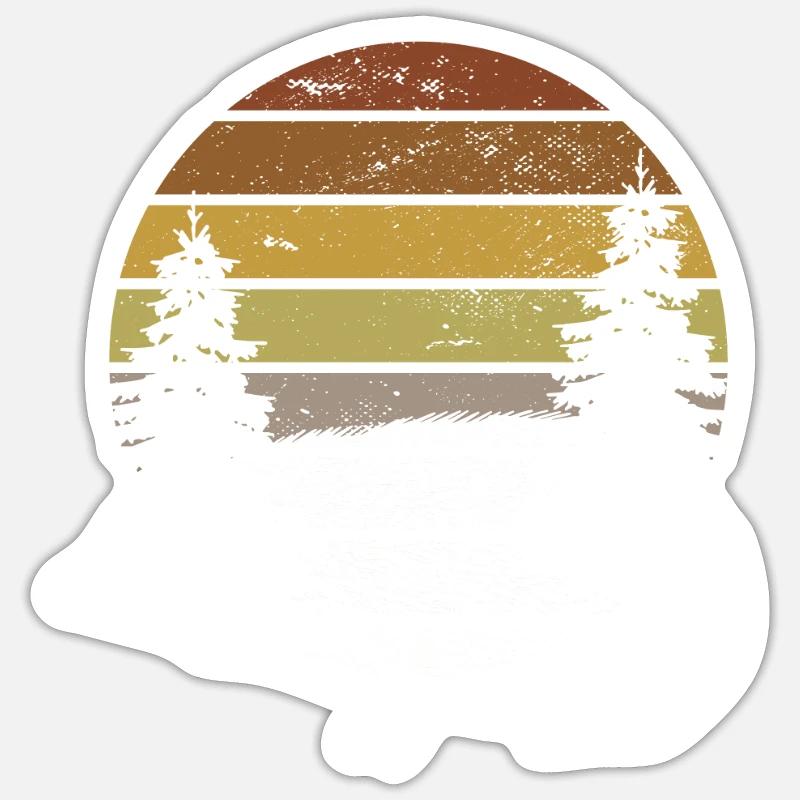 Hedgehog Forest - Sticker size S (10 x 10 cm) - white matte