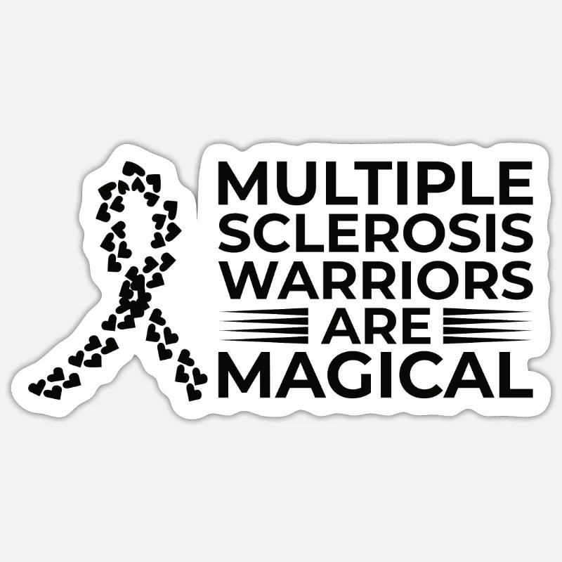 Multiple Sclerosis Awareness - Sticker size S (10 x 10 cm) - white matte