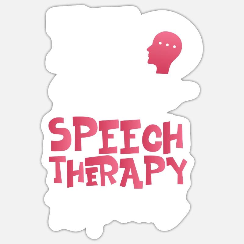Speech Therapist Therapy Assistant Sticker Größe S (10 x 10 cm)