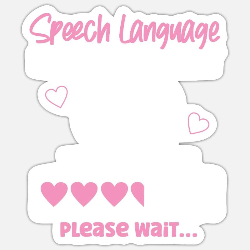 Speech Therapist Therapy Assistant Sticker Größe S (10 x 10 cm)
