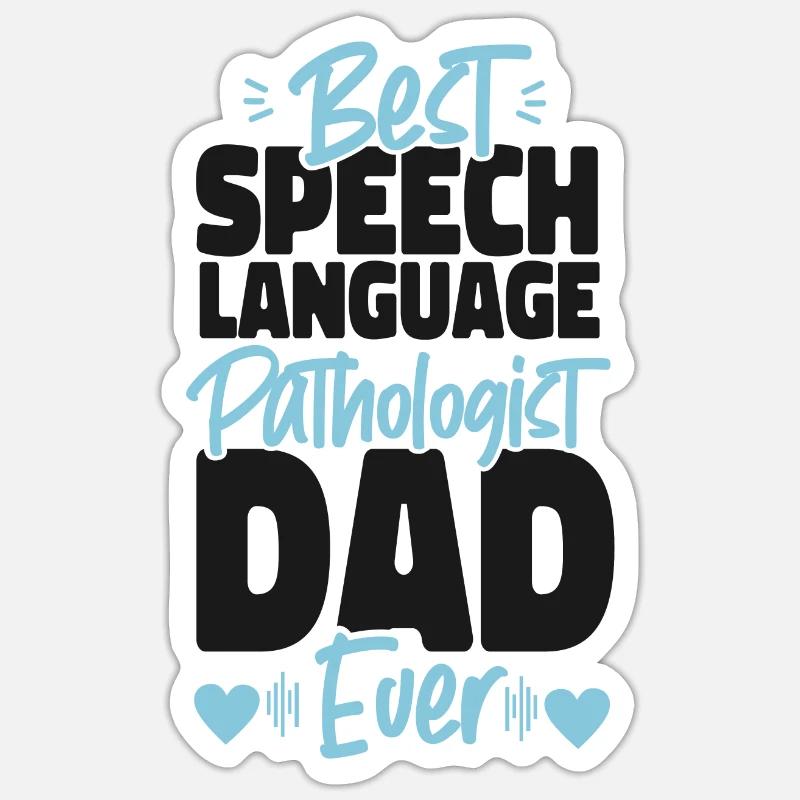 Speech Therapist Therapy Assistant - Sticker Größe S (10 x 10 cm) - Mattweiß