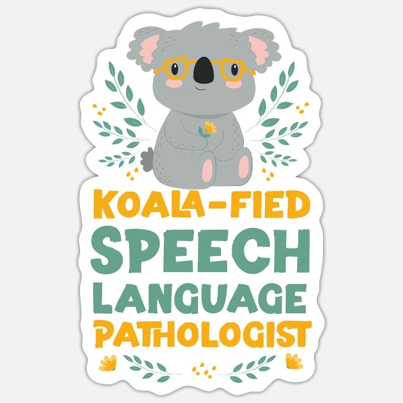Speech Therapist Therapy Assistant - Sticker size S (10 x 10 cm) - white matte