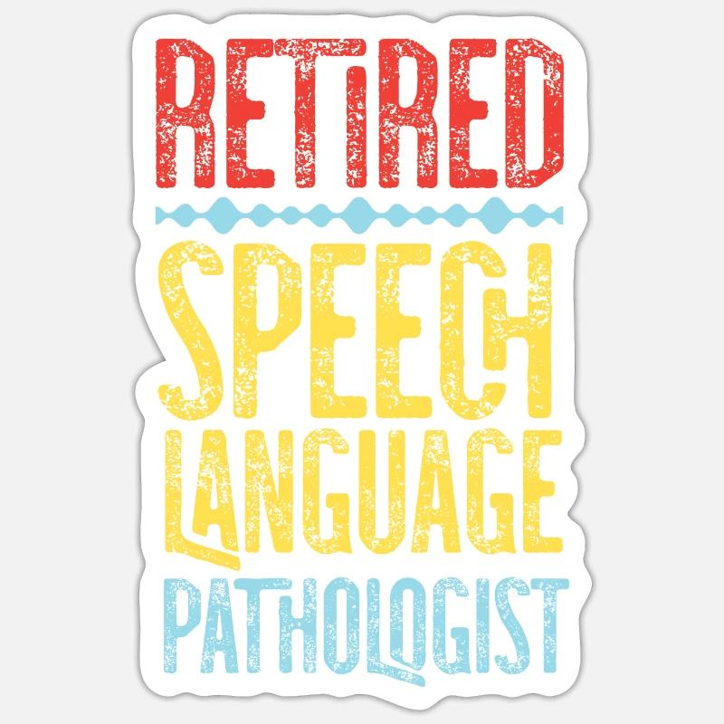 Speech Therapist Therapy Assistant - Sticker Größe S (10 x 10 cm) - Mattweiß