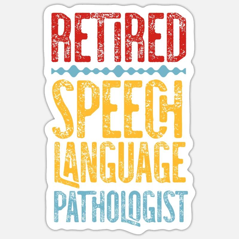 Speech Therapist Therapy Assistant - Sticker size S (10 x 10 cm) - white matte
