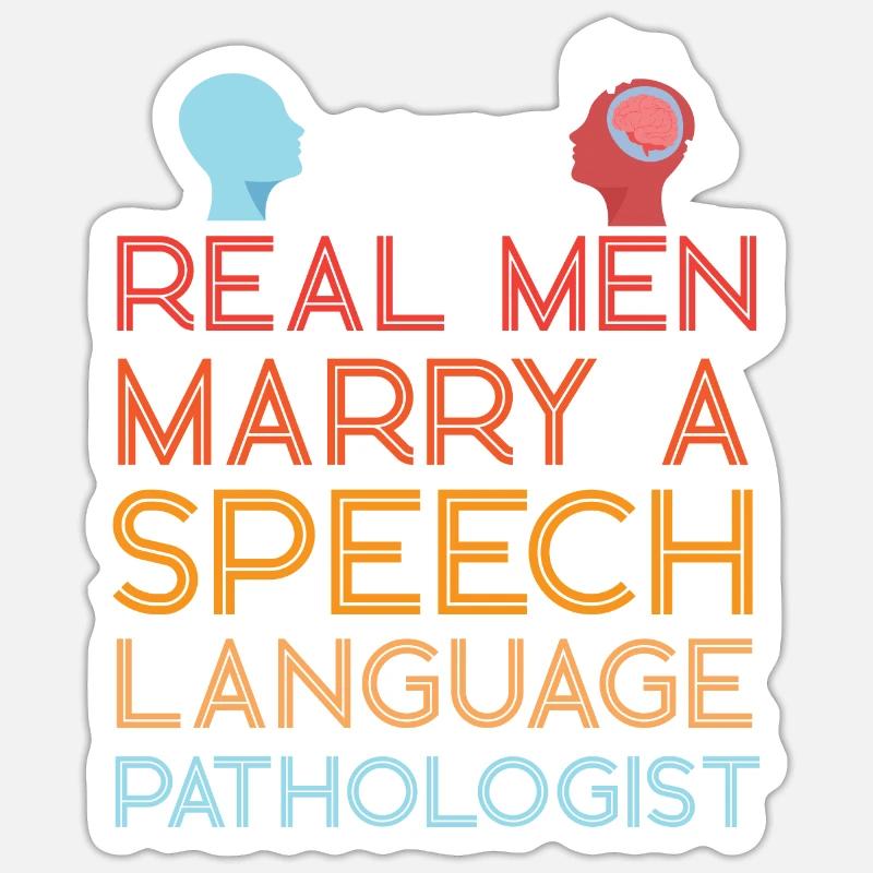 Speech Therapist Therapy Assistant - Sticker Größe S (10 x 10 cm) - Mattweiß