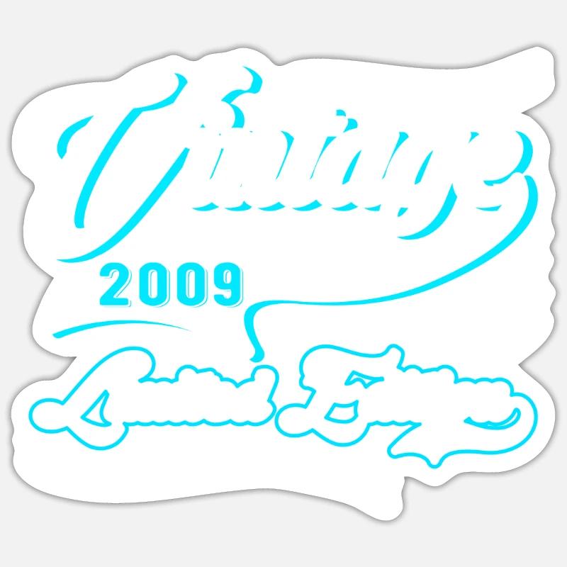 Édition Limitée Millésime 2009 - Sticker taille S (10 x 10 cm) - blanc mat