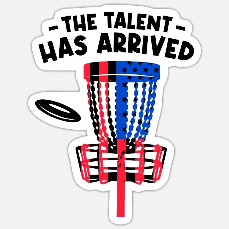 Le talent est arrivé - Sticker taille S (10 x 10 cm) - blanc mat