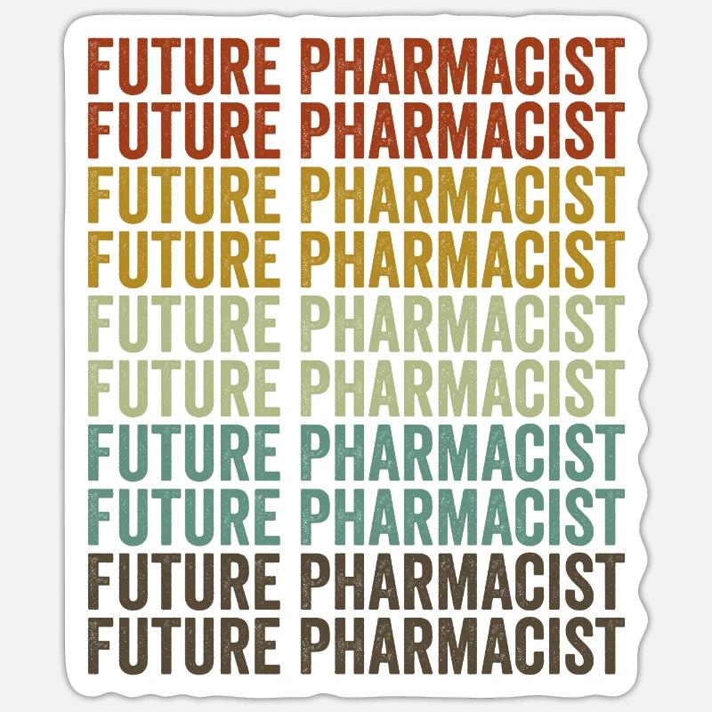 Future pharmacist Pharmacist Pharmacist - Sticker size S (10 x 10 cm) - white matte