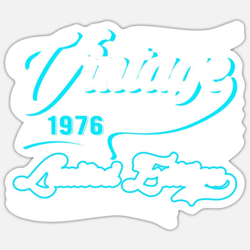 Edition Limitée 1976 Millésime - Sticker taille S (10 x 10 cm) - blanc mat