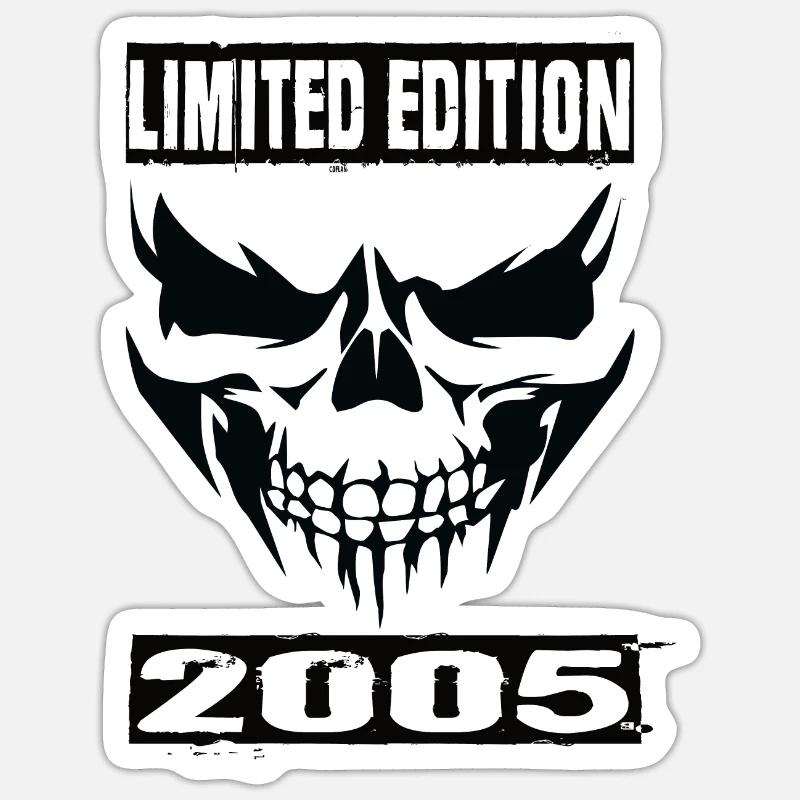 Édition limitée 2005 - Sticker taille S (10 x 10 cm) - blanc mat