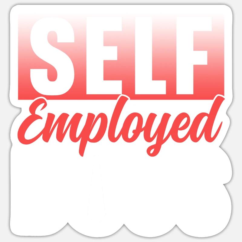 Self-employed boss Freelancer Self-employed Sticker size S (10 x 10 cm)