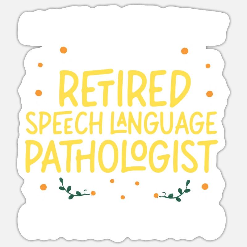 Speech Therapist Therapy Assistant Sticker Größe S (10 x 10 cm)