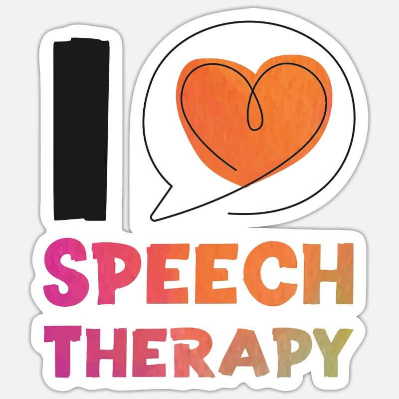 Speech Therapist Therapy Assistant Sticker Größe S (10 x 10 cm)