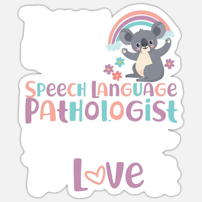 Speech Therapist Therapy Assistant Sticker Größe S (10 x 10 cm)